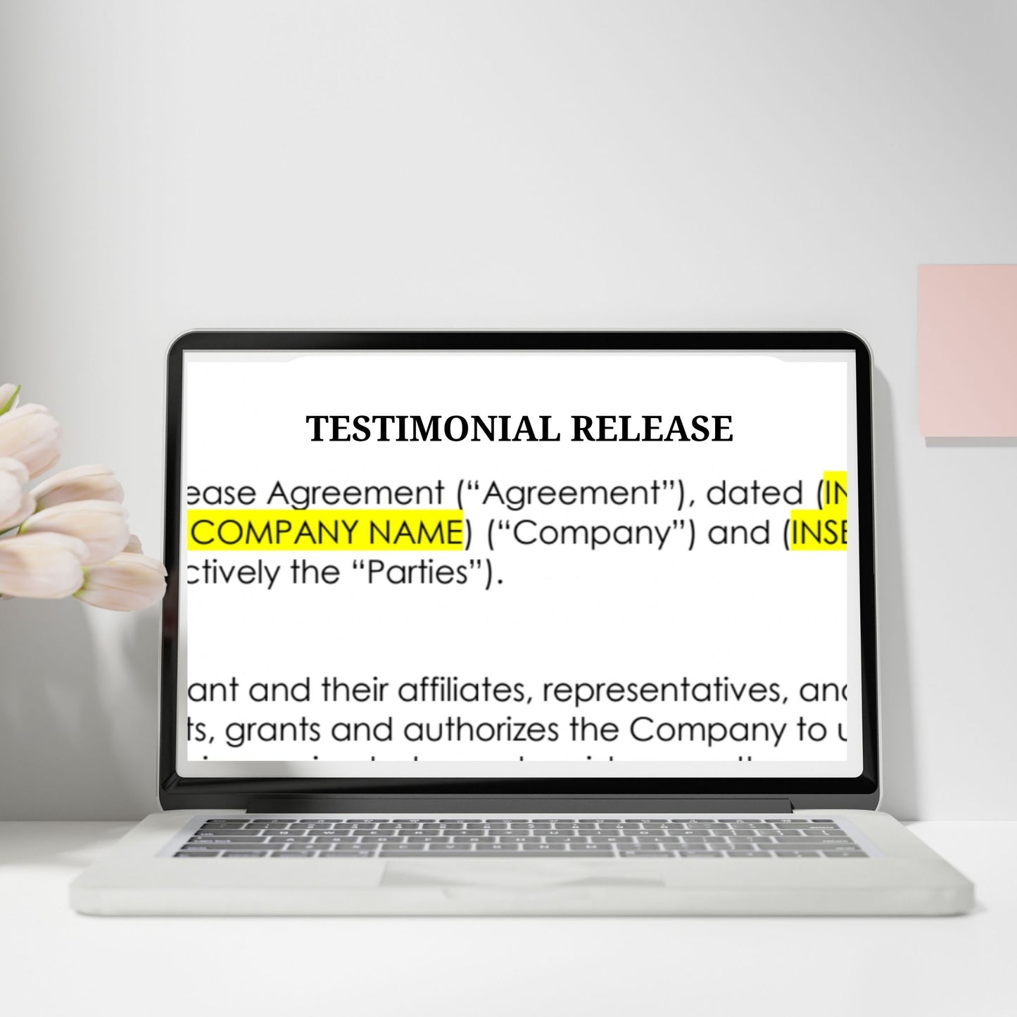 Testimonial Release for only $97