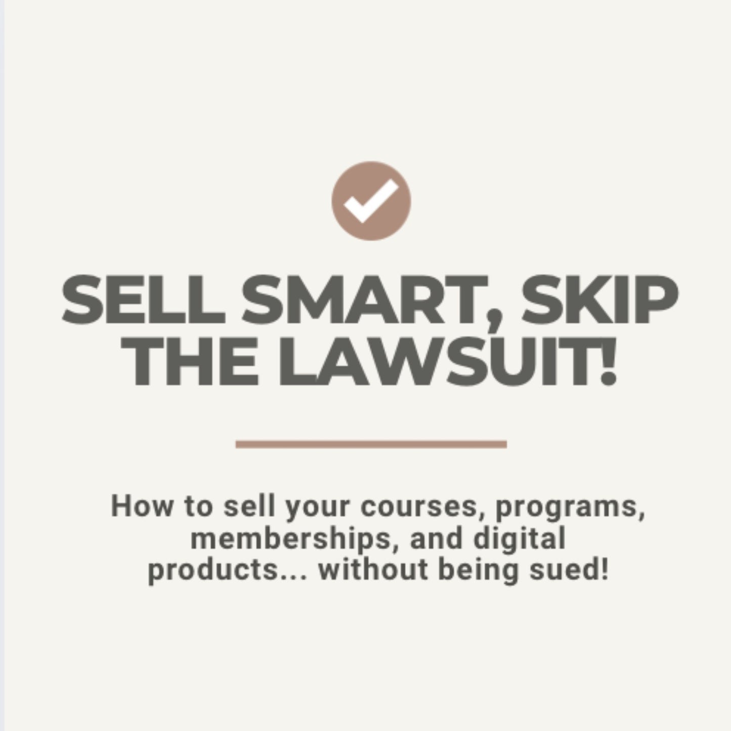Sell Smart, Skip the Lawsuit