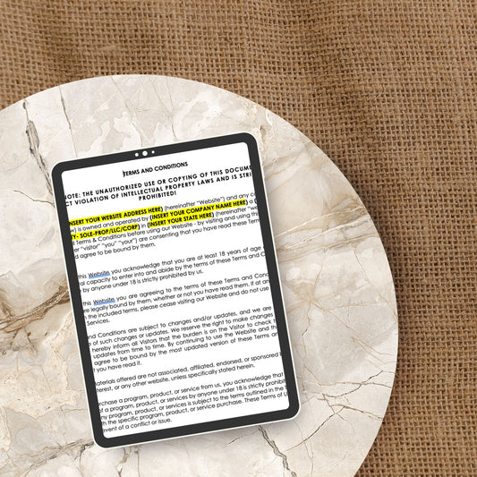 Services Agreement (w/Waiver) & Website Documents Bundle for Cosmetic Services (Micropigmentation, Tattoos, Injections)